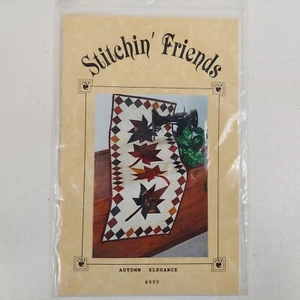 AUTUMN ELEGANCE Table Runner Quilt Pattern 995 Stitchin Friends NOS '99 - Picture 1 of 3