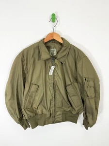 Chaqueta corta vintage de voladores militares de Estados Unidos talla XL 100 % aramida ligera años 90 - Imagen 1 de 4
