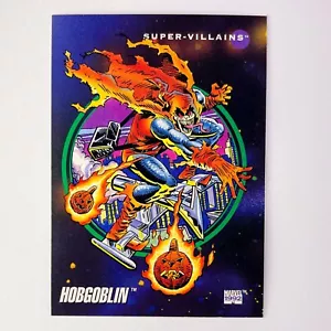 Marvel Impel 1992 Hobgoblin Super-Villains Card 121 Serie 3 MCU Spider-Man - Foto 1 di 2