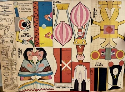 Walt Disney Babes In Toyland 1961 decoración de mesa muñecas de papel sin cortar vintage Alcoa Foto 1 de 4