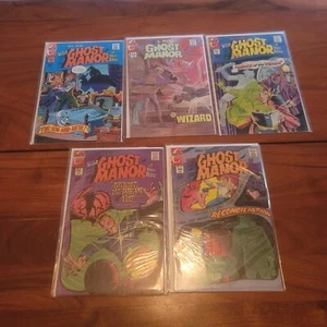 Lot 5 GHOST MANOR #9 10 11 12 13 CHARLTON COMICS 1972 HORROR COMICS Monsters+ - Picture 1 of 6
