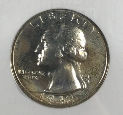 1942 Washington Quarter. .25. NGC PR66. Original Proof Surface. - Image 1 of 4