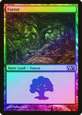 Forest (247) FOIL Magic 2012 / M12 PLD Basic Land MAGIC MTG CARD ABUGames