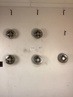 CANTIDAD 5 1988-1990 Ford Tempo plateado 4 tacos tapa central cubierta de buje clásico vintage Foto 1 de 4