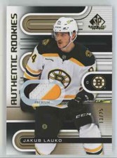 2022-23 SP Game Used Authentic Rookies GOLD Jakub Lauko Rookie Patch /25 Bruins