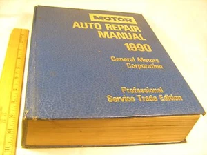Hardcover MOTOR AUTO REPAIR MANUAL 1990 General Motors 1500 Pages [Z57] - Picture 1 of 6
