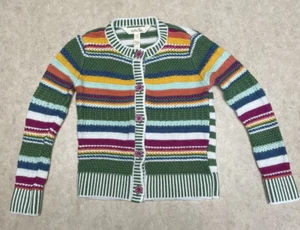Matilda Jane Colorful Striped Knit Cardigan Girls Size 4 - Picture 1 of 5