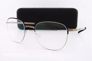 Brand New ic! berlin Eyeglass Frames Notos Bronze/Black Matte Made in Germany 47 - Picture 1 of 7