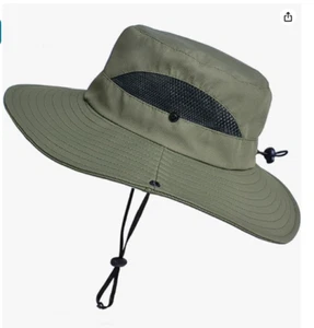 Sun Hat UPF 50+ 3” Wide Brim Fishing Beach Bucket Hats Green - Picture 1 of 1