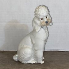 Lladro Nao Daisa Large White Poodle Figurine Retired 1985 Vintage Signed 6.25"