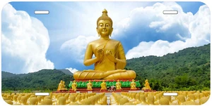 Buddha Novelty Car Tag Auto License Plate - Picture 1 of 3