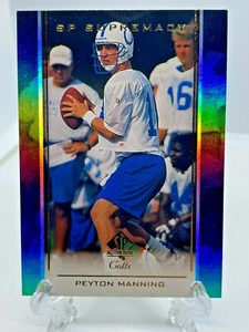 1999 Sp Authentic Sp Supremacy Peyton Manning #S12 2nd Year Colts Broncos HOF🔥 - Picture 1 of 2