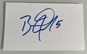 Barret Jackman Autographed Signed Index Card St Louis Blues