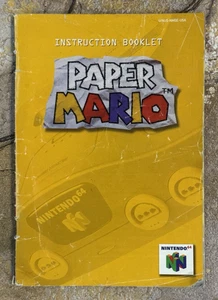 Manual Paper Mario - Nintendo 64 N64 **VER DESCRIPCIÓN** - Imagen 1 de 6
