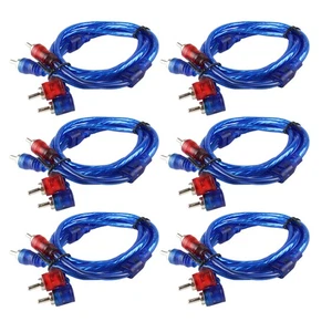 6 Confezioni 2 RCA a 2 RCA M/M Cavo 5FT HDTV Amplificatore XBOX Stereo Audio Patch Core - Foto 1 di 12
