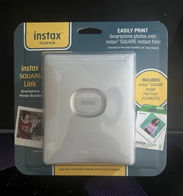 Instax Fujifilm Square Link Smartphone Printer Bundle - New/Sealed - Free Ship - Image 1 of 2