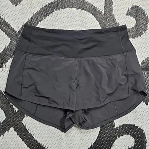 Lululemon LW7AY3S Real Quick Short *Perforated 2.5" Black Women's Size 6 - Picture 1 of 6