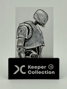 2024 Topps Chrome Star Wars Galaxy 1/1 Sketch of K-2S0 by Neil Camera - Bild 1 von 2