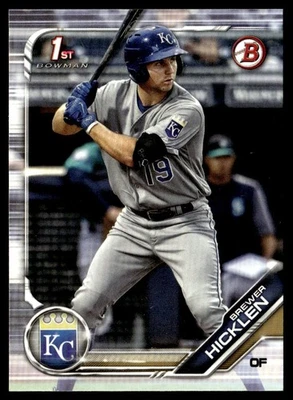 2019 Bowman Prospects Brewer Hicklen Kansas City Royals #BP-72 - Image 1 of 2