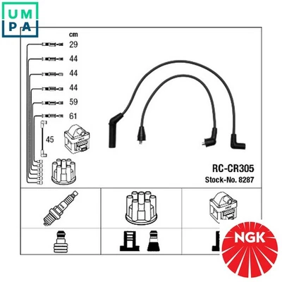IGNITION CABLE KIT 8287 FOR CHRYSLER NEW/YORKER GRAND/VOYAGER/IV/III TOWN/& 3.8L - Image 1 of 4
