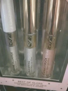 NEW IN BOX $44. VICTORIA'S Secret BEST OF GLOSS 3 ~PLUMPER~GLEAMING~STARSTRUCK - Picture 1 of 8