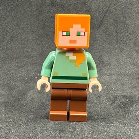 LEGO Minecraft Alex Minifigure Set 30732 21161 21249 21144 21169 21123 30705
