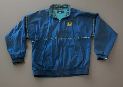 Jaqueta masculina Blarney Castle Designs tamanho XXL feita na Irlanda bolsos vintage com zíper - Imagem 1 de 4