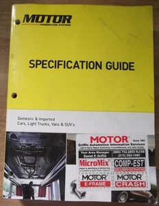 2005-2014 MOTOR SPECFICATION GUIDE DOMESTIC & IMPORTED CARS TRUCKS SUVS VANS - Picture 1 of 4