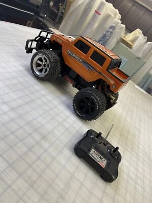 Vintage Nikko Hummer H2 Sport Utility Truck RC Orange Not Tested - Image 1 of 4