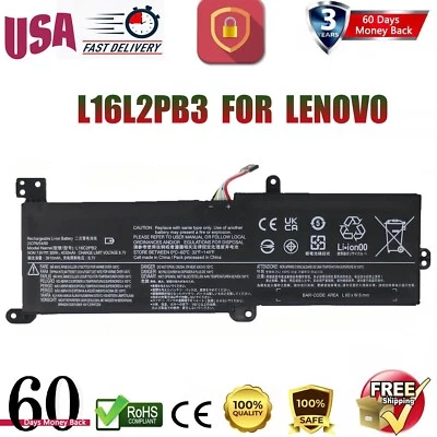 L16L2PB3 BATTERY FOR LENOVO IdeaPad 320-15ABR 520-15IKB L16L2PB1 L16C2PB2 US NEW Foto 1 de 4