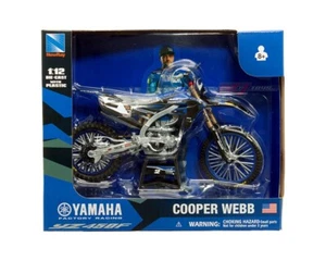 New Ray 1:12 Yamaha Factory Racing YZ450F Dirt Bike #2 Cooper Webb Blue - Picture 1 of 1