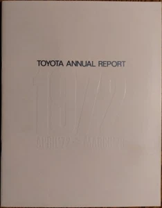 1972 Toyota Annual Report, 1973 world vehicles - Picture 1 of 2