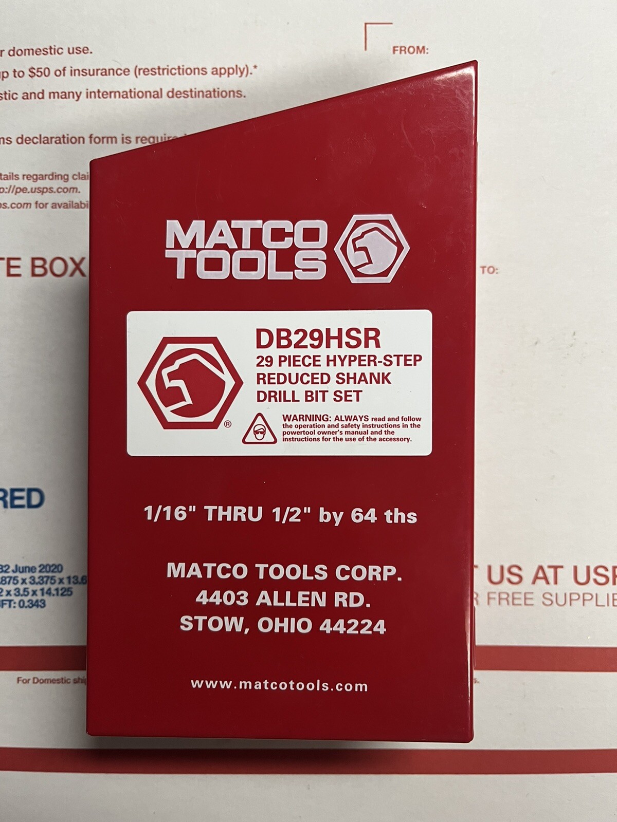 Matco Tools 21 Piece Hyper-Step Drill 