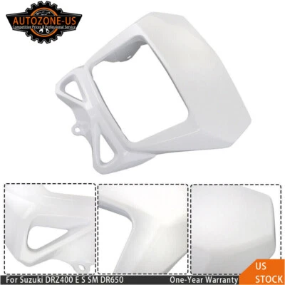 WHITE Headlight Shroud Surround For Suzuki DRZ400 E S SM DR650 DRZ250 - Изображение 1 из 4
