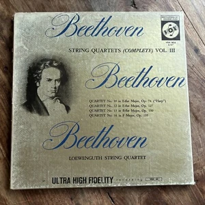 BEETHOVEN - STRING QUARTETS VOL. 3 NR MINT 2 VINYL LP BOX SET /INSERT/ PAMPHLET - Picture 1 of 9