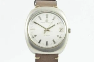 Girard-Perregaux Quartz Men Watch Steel Vintage 39mm Nice Condition 2 - Picture 1 of 6