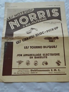 vintage catalogue Norris gramophone phonograph motors pick ups electric items  - Picture 1 of 4