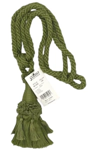 Conso Empress 21920 L60 GREEN TEA 6" Tassel Curtain Drapery Furniture Tieback - Picture 1 of 2