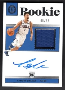 2018-19 Panini Encased LANDRY SHAMET RJA Jersey Auto /99 SP Rookie RC #195 - Picture 1 of 1