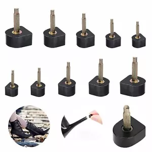 10 Pairs Shoe Repair Stiletto Replacement Heel Tips Dowel Lifts - Picture 1 of 7