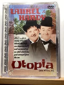 Utopia (DVD, 2000 - Black & White) Laurel and Hardy - RARE CRYSTAL CASE - Foto 1 di 3