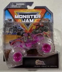 NEW 2024 Spin Master  Monster Jam CHASE Series 39 Calavera Pink CLEAR GHOST CREW - Picture 1 of 2
