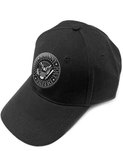 Ramones - Seal Logo - Black OSFA Snapback Baseball Cap - Picture 1 of 2