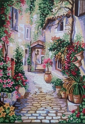 Tapiz de punta de aguja lienzo pintado 14.812 - Paisaje (18"x24") Tapiz L Foto 1 de 3