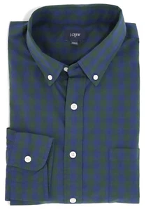 J.Crew Factory Herren XL Tall - Neu mit Etikett grün/blau Gingham gewaschene Baumwolle Hemd - Bild 1 von 1
