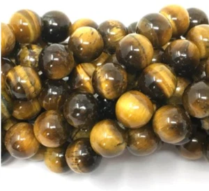 Tiger Eye A Grade Beads 8mm Size - 4 Strands - 190 - 200 pcs - Picture 1 of 1