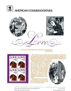 1985 USPS Scott #2202 Love Comm Panel #257 original sealed (6018) - Picture 1 of 1