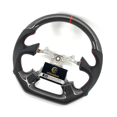 Volante de fibra de carbono real para Subaru Impreza WRX 2002 2003 2004 Foto 1 de 4