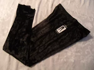 NEW DIRECTION LEGGINGS CRUSHED VELVET SCHWARZ DAMEN S NEU MIT ETIKETT - Bild 1 von 3