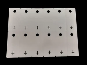 1200 Warenanhänger aus Kunststoff Kunststoffanhänger weiß PVC 50 x 105mm  - Bild 1 von 1